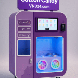 Commercial Dessert Maker Machine Automatic Cotton Candy Floss Flower Vending
